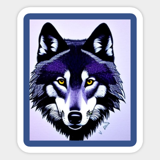 wolf lover Sticker by houdasagna